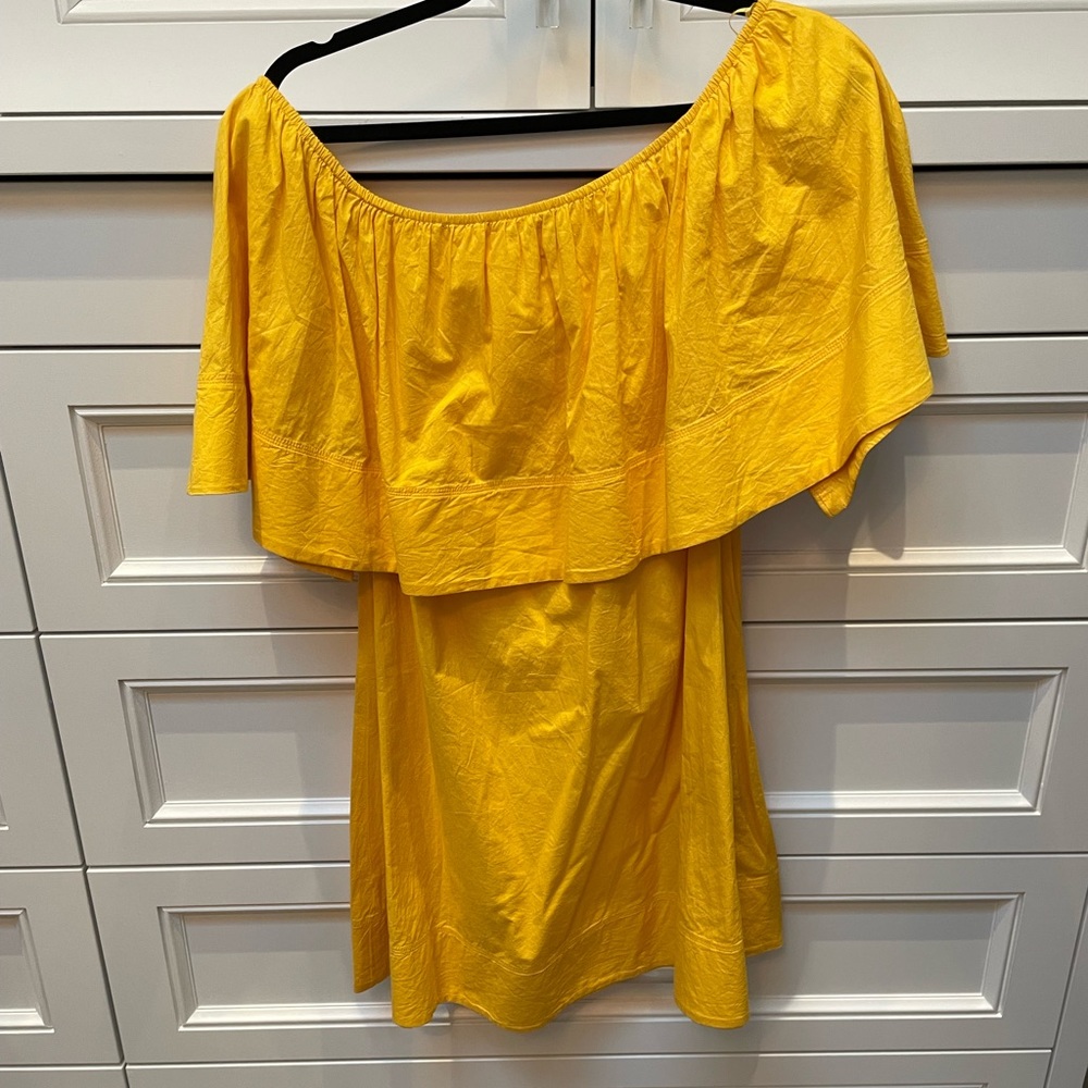 APIECE APART off the shoulder dress